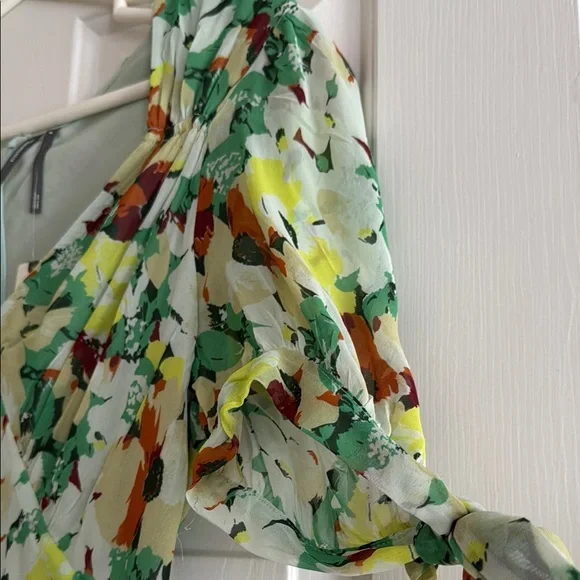 Anthropologie Floral Print V-Neck Women's Dress - Picture 5 of 16